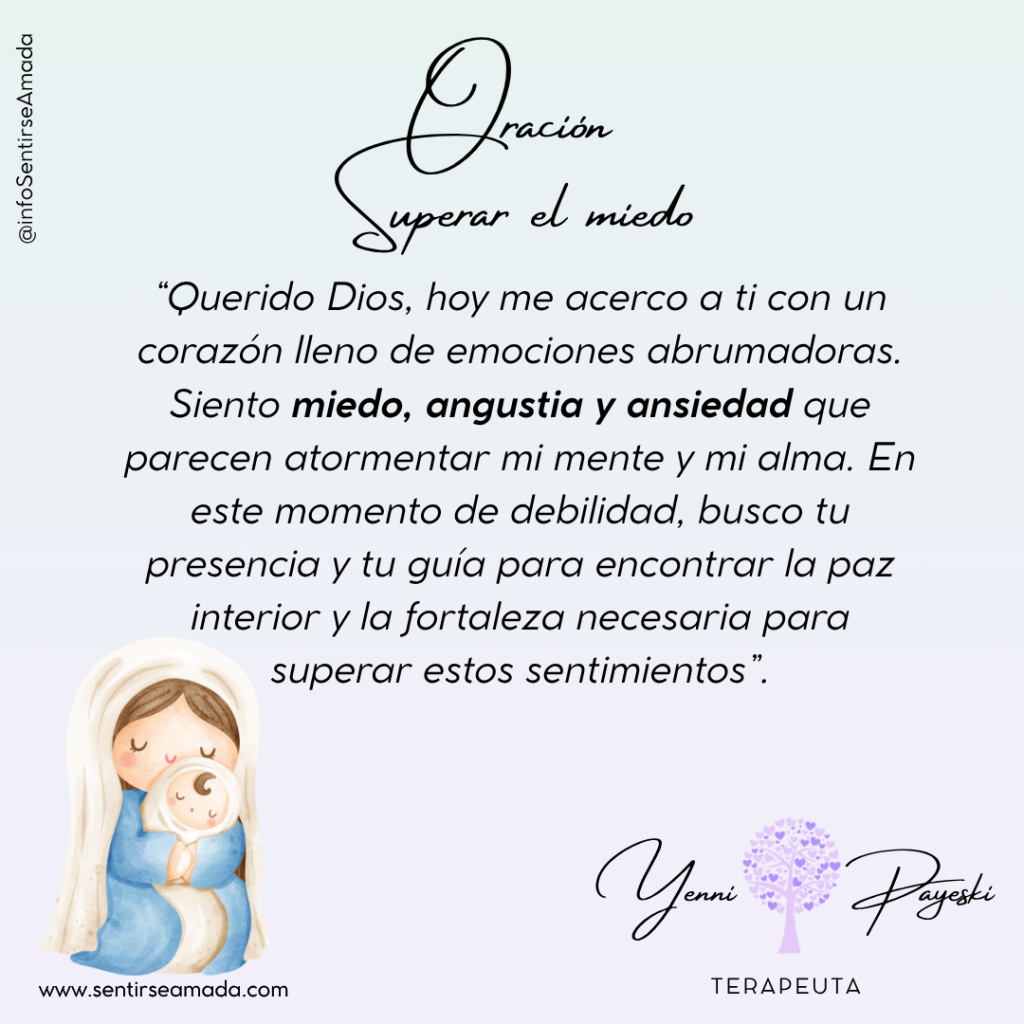 Oración para superar el miedo y la ansiedad